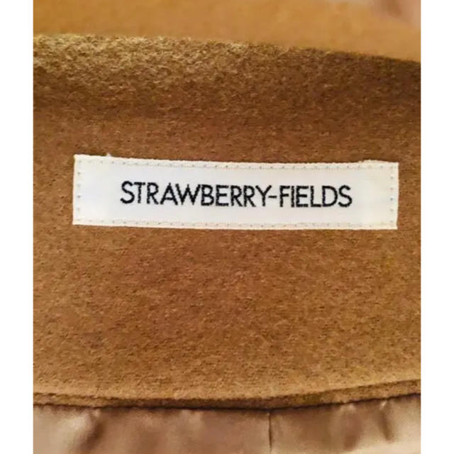 STRAWBERRY-FIELDS(ストロベリーフィールズ)の新品未使用　STRAWBERRY-FIELDS ブラウンウールスカート レディースのスカート(ひざ丈スカート)の商品写真