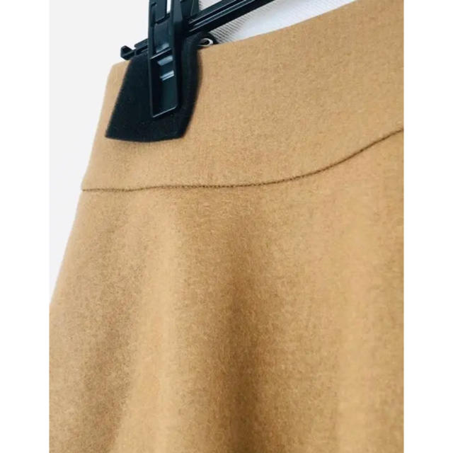 STRAWBERRY-FIELDS(ストロベリーフィールズ)の新品未使用　STRAWBERRY-FIELDS ブラウンウールスカート レディースのスカート(ひざ丈スカート)の商品写真