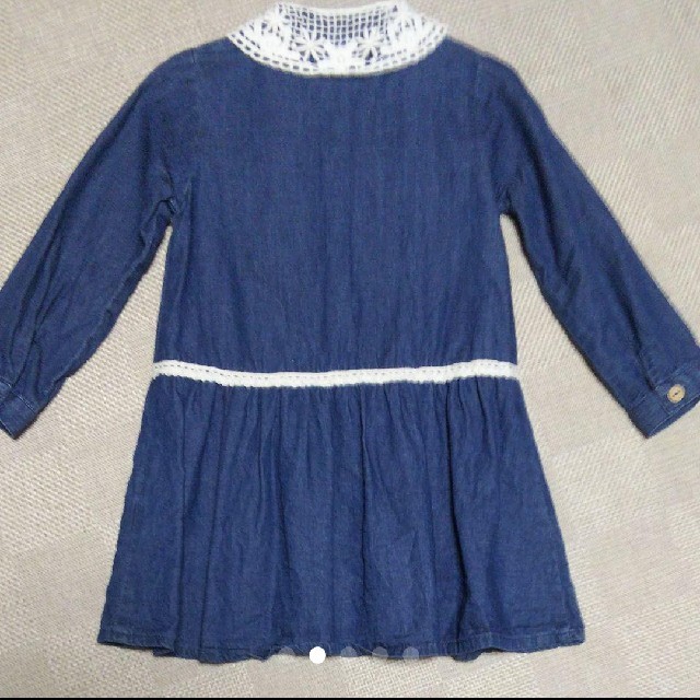 デニム ワンピース 100 キッズ/ベビー/マタニティのキッズ服女の子用(90cm~)(ワンピース)の商品写真