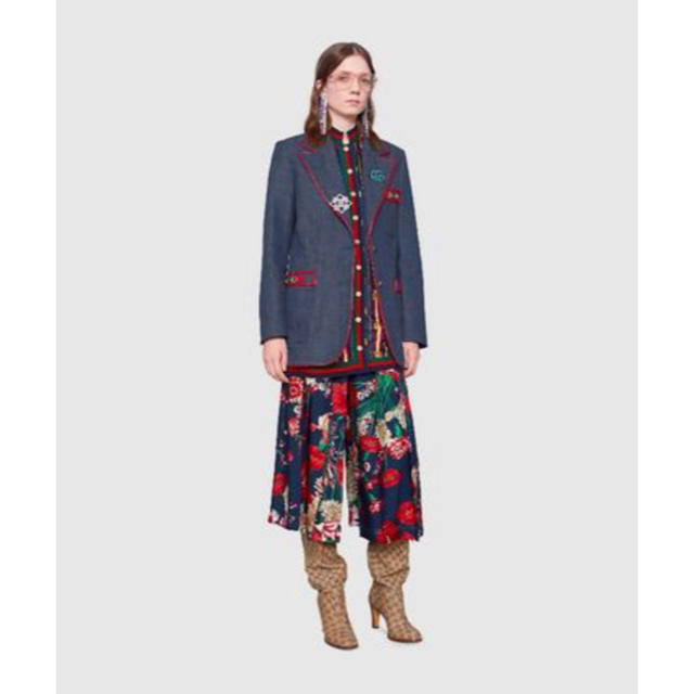 GUCCI】美品 スプリングブーケシルクプリーツパンツ carlesabellan.com 9