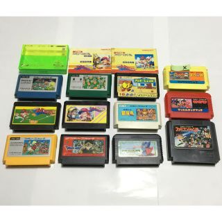 ファミリーコンピュータ(ファミリーコンピュータ)のファミコンカセット　12本セット(家庭用ゲームソフト)