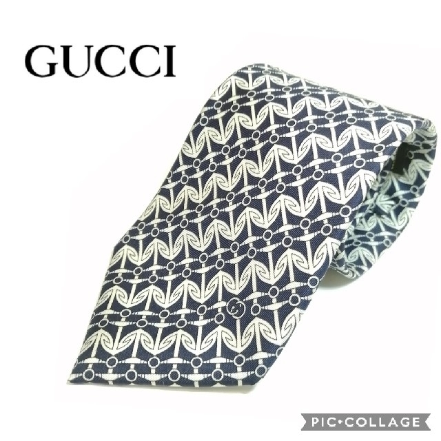 【未使用・極美品】グッチ イタリア製 ネクタイ GGロゴ 434