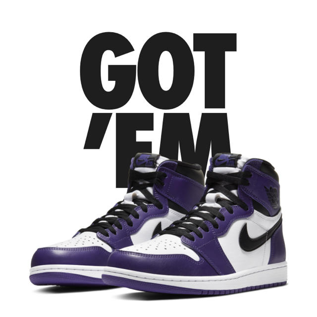 NIKE(ナイキ)のAIR JORDAN 1 court purple 28.5cm NIKE メンズの靴/シューズ(スニーカー)の商品写真