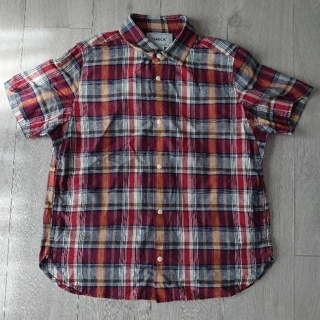 YAECA(ヤエカ)のコンフォートシャツ マドラスチェック レディースのトップス(シャツ/ブラウス(半袖/袖なし))の商品写真