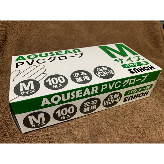 PVCグローブ 使い捨て手袋 Mサイズ 100枚入り レディースのファッション小物(手袋)の商品写真