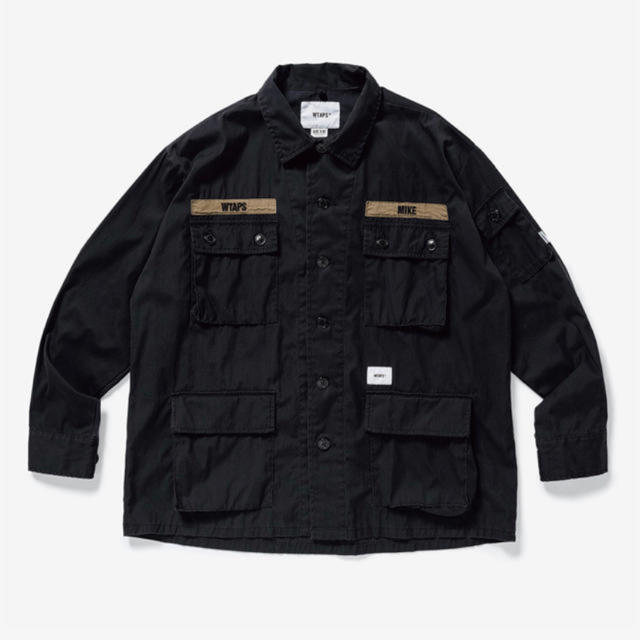 WTAPS JUNGLE 01 シャツ　ブラック　Lサイズ　ダブルタップス