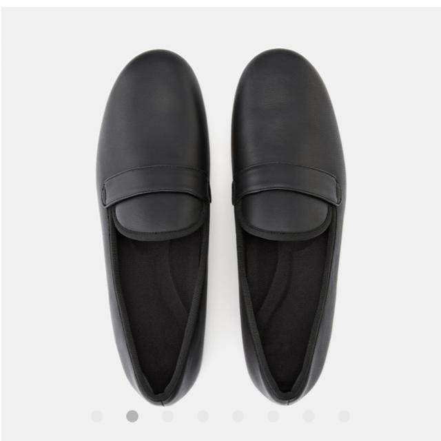 MUJI (無印良品)(ムジルシリョウヒン)の無印良品レザーオペラシューズ ２３．５ｃｍ・黒 レディースの靴/シューズ(ローファー/革靴)の商品写真