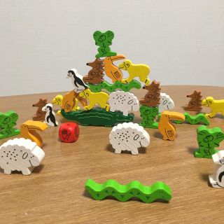 ハーバー(HABA)のHABA ワニに乗る？　ANIMAL upon ANIMAL(知育玩具)