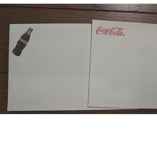 コカ・コーラ(コカコーラ)のCoca-Cola柄 レターセット ハンドメイドの文具/ステーショナリー(カード/レター/ラッピング)の商品写真