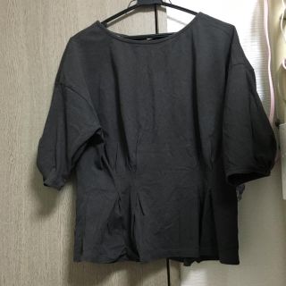 ダブルクローゼット(w closet)のチュニック風　バックリボントップス　ダブルクローゼット (シャツ/ブラウス(半袖/袖なし))