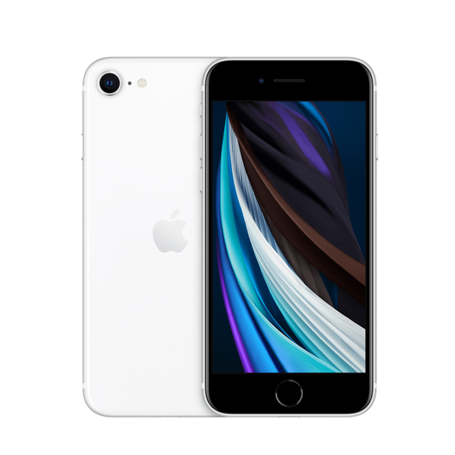 公式の - iPhone iPhone SIMフリー 白 128GB SE スマートフォン本体 