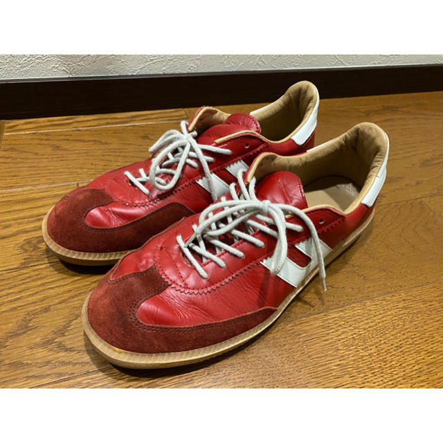 LUDWIG REITER(ルーディックライター)の【美品】ジャーマントレーナー スニーカー 赤 メンズの靴/シューズ(スニーカー)の商品写真