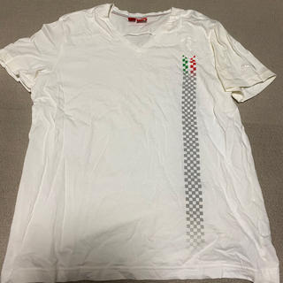 プーマ(PUMA)のプーマPUMA× Ferrariフェラーリ　Tシャツ　白(Tシャツ/カットソー(半袖/袖なし))