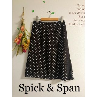 スピックアンドスパン(Spick & Span)の☆Spick & Span☆スピックアンドスパン  ドット柄シフォンスカート(ひざ丈スカート)