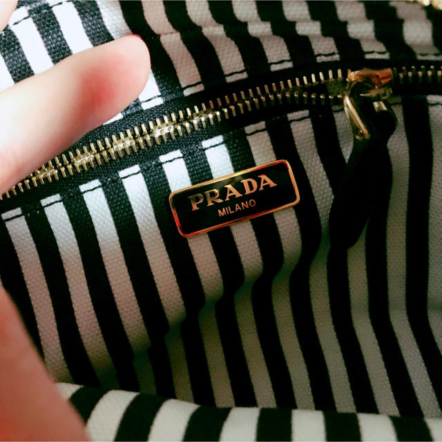 送料込☆カード付*新品 PRADA カナパ ロゴ ポーチ 1NA021 バッグ