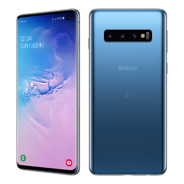 Galaxy(ギャラクシー)のGalaxy S10 simフリー　プリズムブルー　 スマホ/家電/カメラのスマートフォン/携帯電話(スマートフォン本体)の商品写真