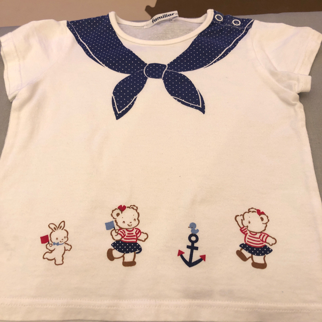 familiar(ファミリア)の【マカロン様 専用ページ】ファミリアTシャツ100サイズ キッズ/ベビー/マタニティのキッズ服女の子用(90cm~)(Tシャツ/カットソー)の商品写真