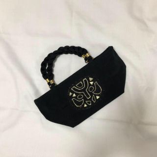 デプト(DEPT)の最終値下 vintage 刺繍 ハンドバッグ black(ハンドバッグ)