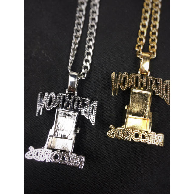 新品 Death Row ネックレス デスロウ シルバー hiphop 2pacの 新品 Death Row ネックレス デスロウ シルバー hiphop 2pacの