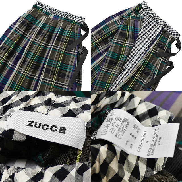 美品★定価¥2,4万★19AW★ZUCCa★ズッカ★チェック ロング スカート★