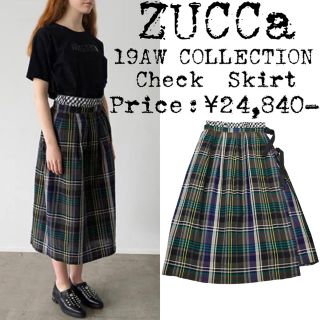 ズッカ(ZUCCa)の美品★定価¥2,4万★19AW★ZUCCa★ズッカ★チェック ロング スカート★(ロングスカート)