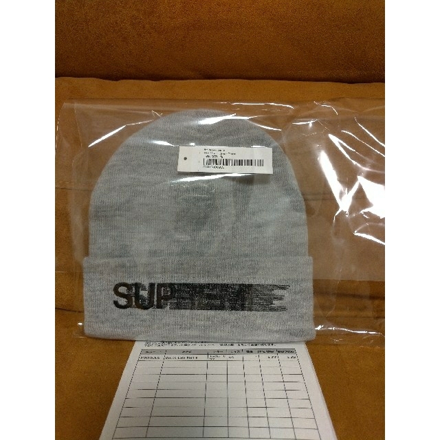 Supreme(シュプリーム)のSupreme MotionLogo  Beanie  Heather Grey メンズの帽子(ニット帽/ビーニー)の商品写真