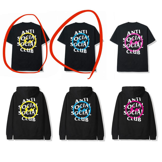 FRAGMENT(フラグメント)のanti social social club  fragment  2着セット メンズのトップス(Tシャツ/カットソー(半袖/袖なし))の商品写真