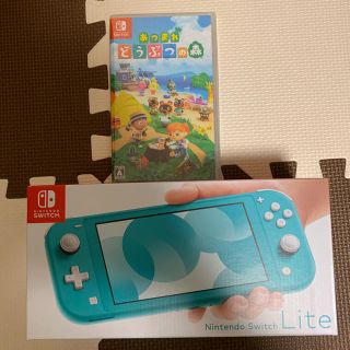 ニンテンドースイッチ(Nintendo Switch)のNintendo Switch Lite ターコイズ あつまれどうぶつの森セット(家庭用ゲーム機本体)