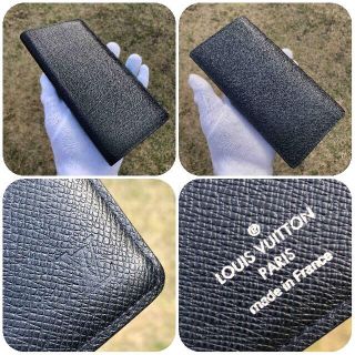 ルイヴィトン(LOUIS VUITTON)の【売切れ.入荷待】LOUIS VUITTON 極美品　ネーム無　タイガ　ブラザ(長財布)