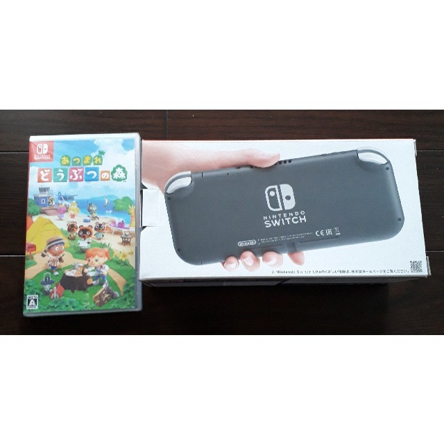 エンタメ/ホビー任天堂　switch lite　グレー　あつまれどうぶつの森　新品