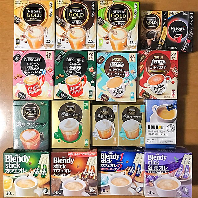 Nestle(ネスレ)のネスレ・ドトール・ブレンディ スティックコーヒー・紅茶・ココア１８種類より４０本 食品/飲料/酒の飲料(コーヒー)の商品写真