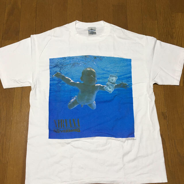 メンズ90s ニルバーナ ネバーマインド オリジナル Tシャツ