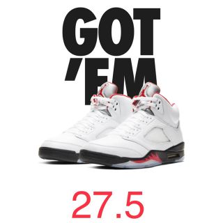 ナイキ(NIKE)のNIKE AIR JORDAN5 FIRE RED(スニーカー)