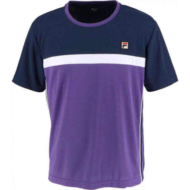 FILA フィラ テニスウェア 半袖Tシャツ パープル VM5433メンズM新品のサムネイル