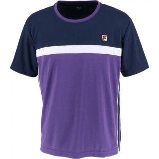 フィラ(FILA)のFILA フィラ テニスウェア 半袖Tシャツ パープル VM5433メンズM新品(ウェア)