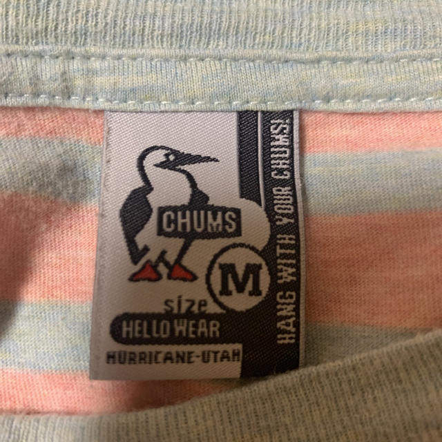 CHUMS(チャムス)の値下げしました！CHUMS ボーダーTシャツ メンズ Mサイズ メンズのトップス(Tシャツ/カットソー(半袖/袖なし))の商品写真