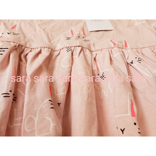 NEXT(ネクスト)の☆NEXT☆ピンクバニーワンピース4-5y キッズ/ベビー/マタニティのキッズ服女の子用(90cm~)(ワンピース)の商品写真