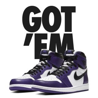 ナイキ(NIKE)のエアジョーダン1 AJ1 Count Purple(スニーカー)