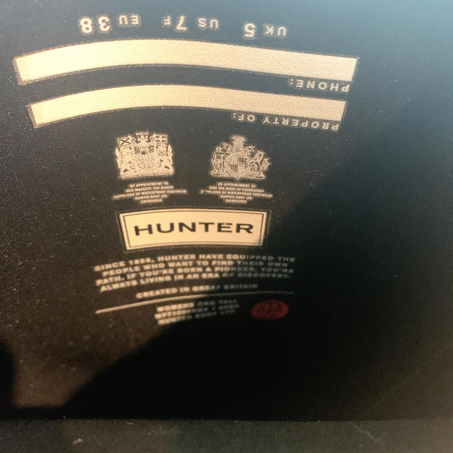HUNTER(ハンター)の新品　HUNTER レインブーツ　ネイビー レディースの靴/シューズ(レインブーツ/長靴)の商品写真