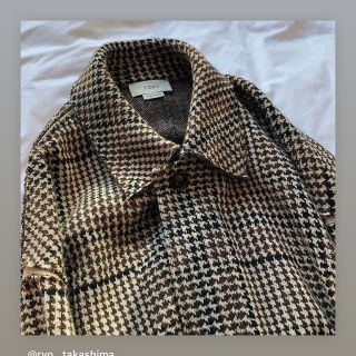 サンシー(SUNSEA)のyoke 18aw GUNCLUB CHECK COAT 最終値下げ(ステンカラーコート)