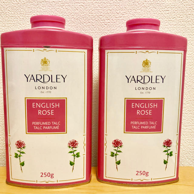 YARDLEY ボディーパウダー イングリッシュローズ 250g 2個セット コスメ/美容のボディケア(ボディクリーム)の商品写真