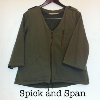 スピックアンドスパン(Spick & Span)のspick and spanジャケット(ノーカラージャケット)