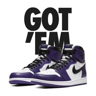 ナイキ(NIKE)の27.0cm  NIKE AIR JORDAN 1 COURT PURPLE (スニーカー)