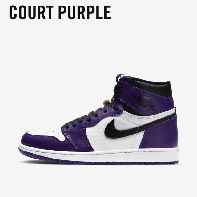 メンズNIKE AIR JORDAN 1 COURT PURPLE 27㎝