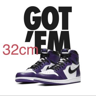 ナイキ(NIKE)のNIKE AIR JORDAN 1 COURT PURPLE 32cm(スニーカー)