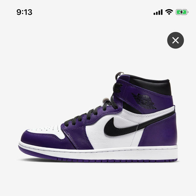 air jordan 1 court purple エア ジョーダン1 27.5 - スニーカー