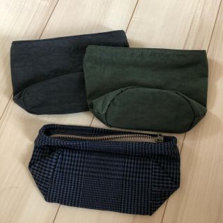 ムジルシリョウヒン(MUJI (無印良品))の<akonatsu様専用>無印良品　ポーチ　3点セット(ポーチ)