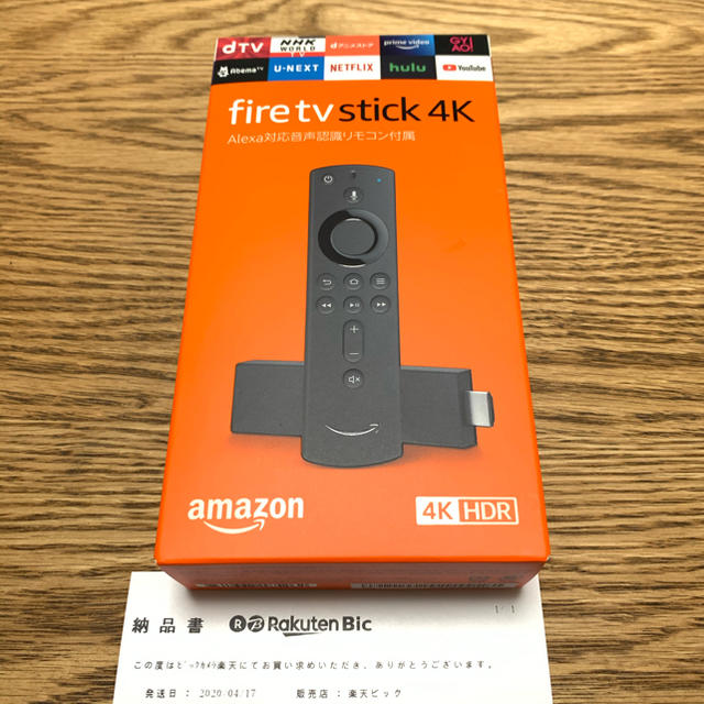 Amazon Fire TV Stick 4K アマゾン Alexa対応リモコン スマホ/家電/カメラのテレビ/映像機器(その他)の商品写真