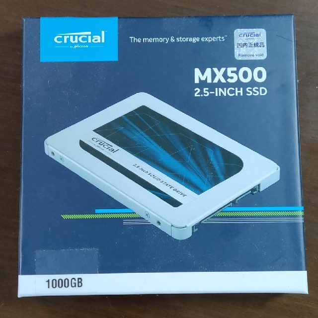 スマホ/家電/カメラCrucial MX500 CT1000MX500SSD1/JP(1TB)