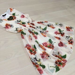 花柄シフォンワンピース(ひざ丈ワンピース)